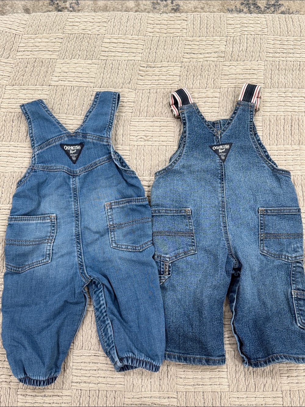 OshKosh B'gosh Denim Toddler Overalls Duo in Blue - Picture 4 of 4